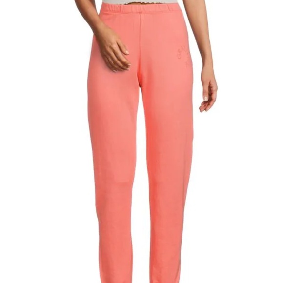 SPIRITUAL GANGSTER Women's Gratitude Luna Sweatpants Flamingo S NWT - Picture 1 of 6